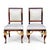 Late 19th-C. French Empire Gilt Bronze Mahogany Side Chairs - Pair For Sale