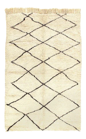 Vintage Hand Knotted Moroccan Rug