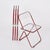 Red and Clear Acrylic Glass Plia Folding Chairs by Piretti for Castelli, Italy, 1970s, Set of 4 For Sale - Image 10 of 18