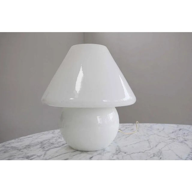 Large Murano Glass Mushroom Table Lamp from Vetri Murano, Italy, 1970s For Sale - Image 3 of 13