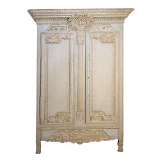 Mid 19th Century French Oak Armoire For Sale