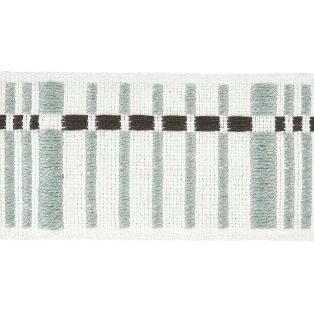 Modern Sample - Schumacher Carmo Tape Medium in Sage For Sale - Image 3 of 3