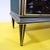 Credenza with Mirror and Black Glass Doors For Sale - Image 4 of 18