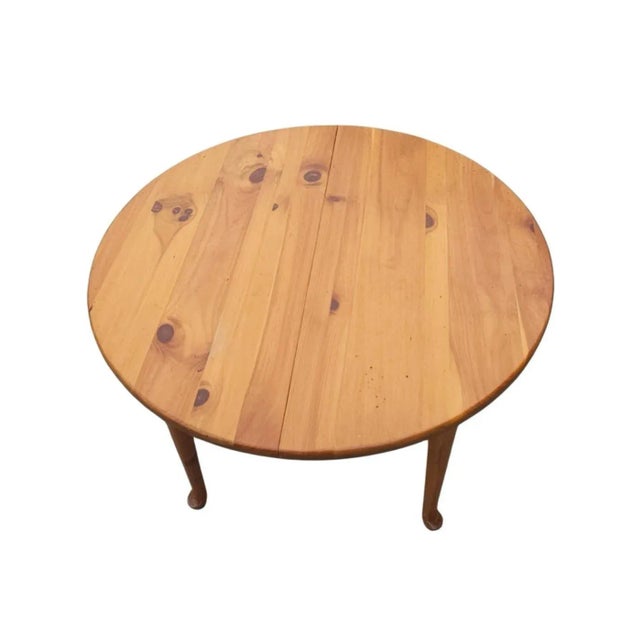 American Mid Century American Pine Extension Breakfast Table For Sale - Image 3 of 12