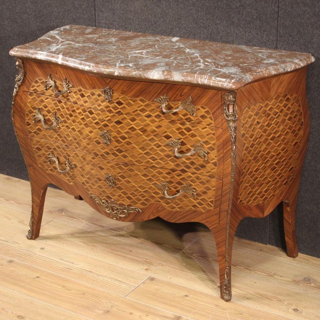 French Louis XV Style Commode, 1960 For Sale - Image 4 of 13