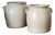 Glazed Stoneware Grease Pots, 1890s, Set of 2 For Sale