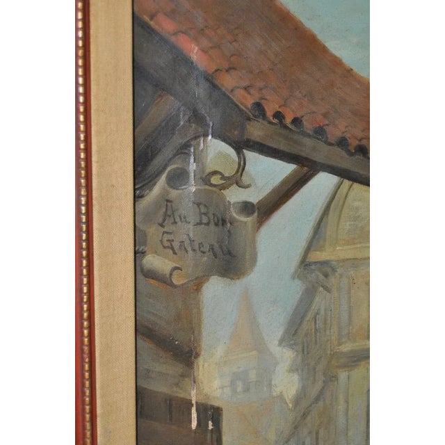 Late 19th to Early 20th Century Oil Painting "Colonial Bread Vendors" c.1900 For Sale - Image 5 of 11