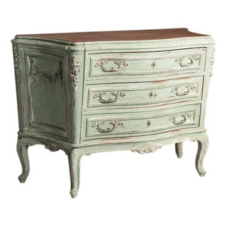 Louis XV Style Chest of Drawers in Walnut, 1950s For Sale