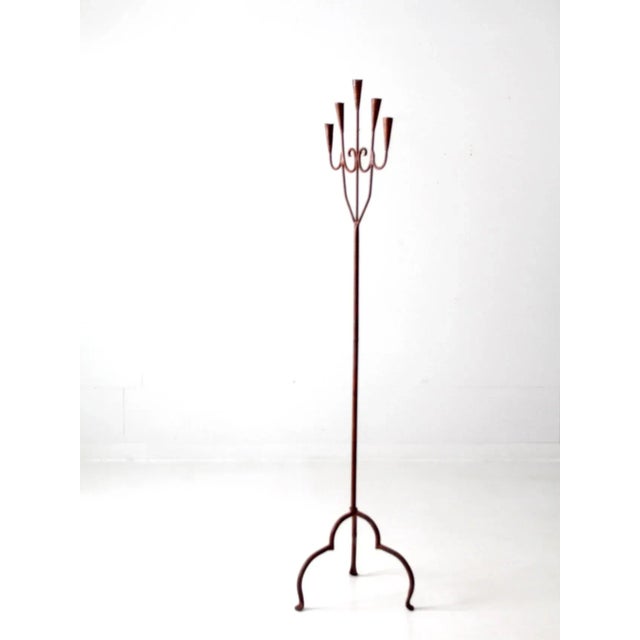 Farmhouse Antique Candelabra For Sale - Image 3 of 9