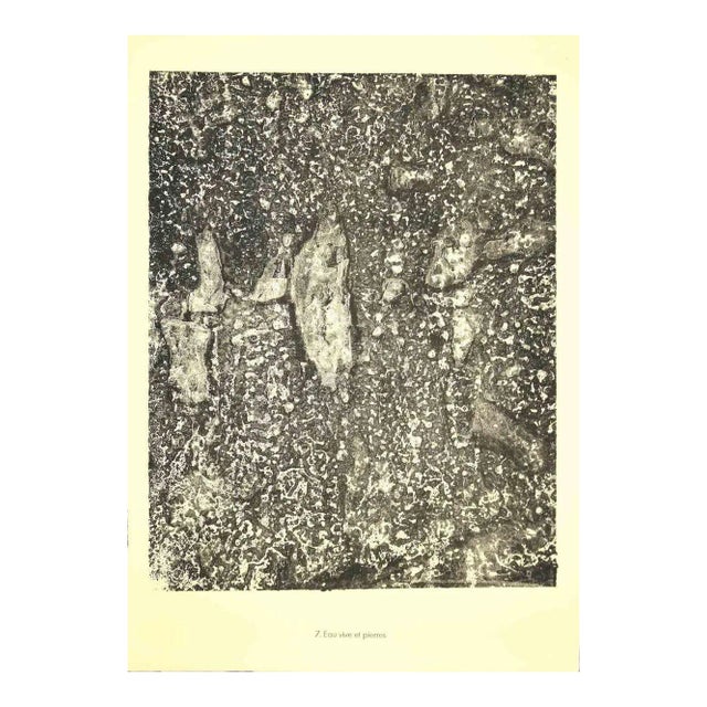 Jean Dubuffet, Living Water and Stones, Lithograph, 1950s For Sale