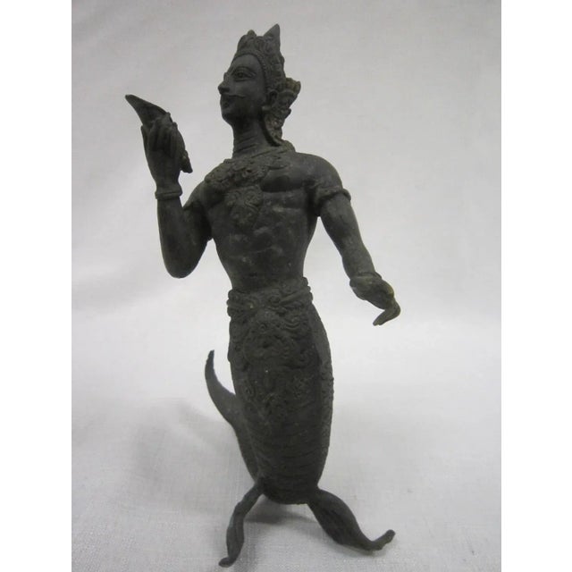 1930s Thai Bronze Figure For Sale - Image 4 of 8