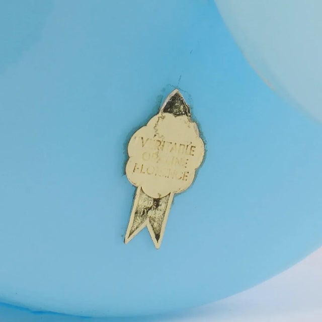 1960s Mid-Century Italian Pressed Glass Vase from Empoli, 1960s For Sale - Image 5 of 6