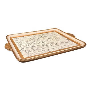 Vintage Florentine Serving Tray, Continental, Afternoon Tea Platter, Italianate For Sale