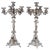 Art Nouveau Six-Flame Silver Candleholders, 1890, Set of 2 For Sale
