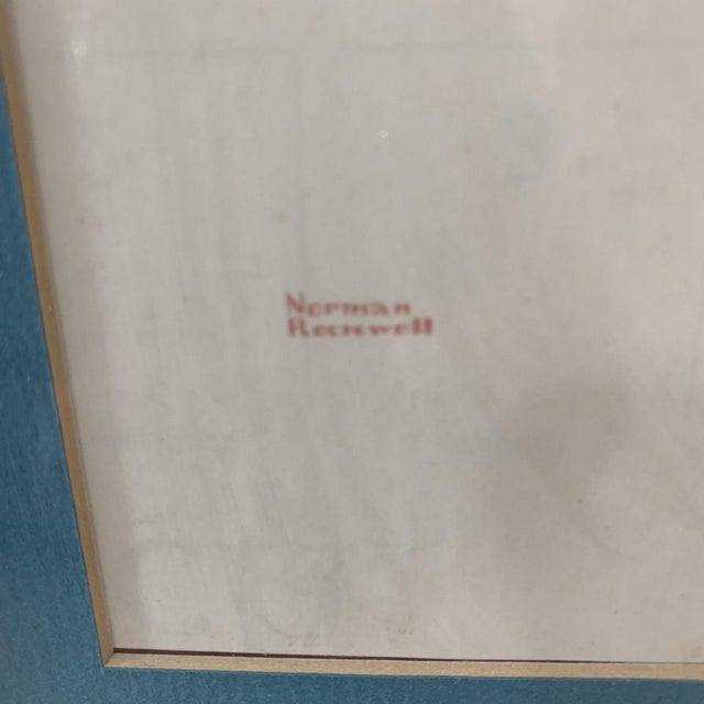 Norman Rockwell Norman Rockwell Saturday Evening Post Cover Print Weight Lifting– April 29, 1922 Reproduction For Sale - Image 4 of 5