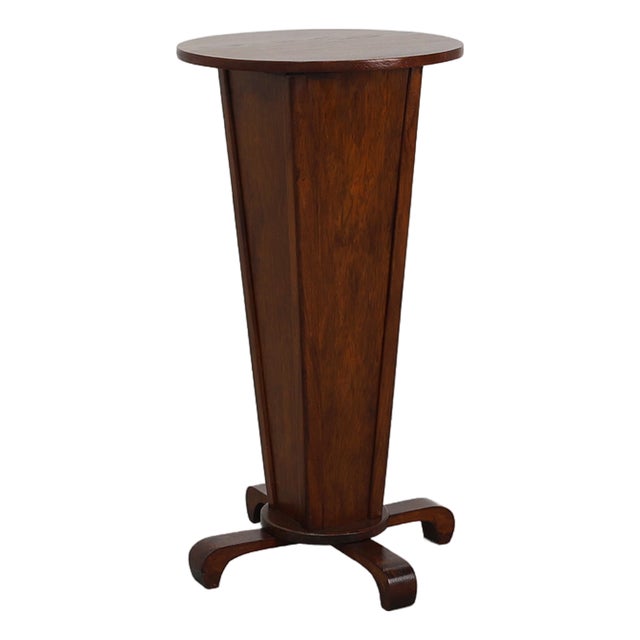 Art Deco French Oak Side Table, 1930s For Sale