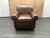 Rh Original Lancaster Leather Recliner Italian Brompton Leather | Cocoa | Down-Feather Fill For Sale - Image 9 of 18