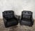 Art Deco Black Leather Club Armchairs, 1930s, Set of 2 For Sale - Image 9 of 9