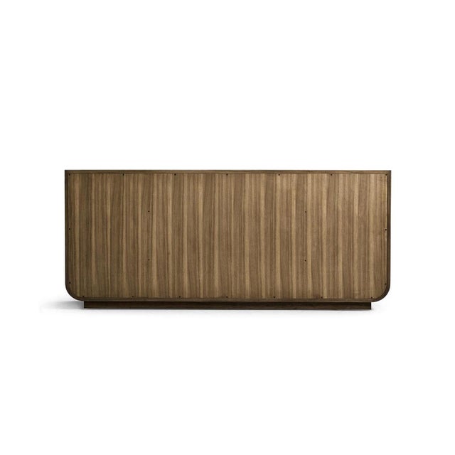 Modern Black Marble and Wood Sideboard For Sale - Image 15 of 15