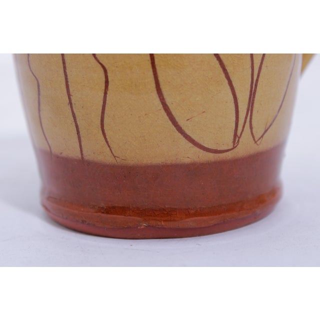 Yellow 1980s Williamsburg Mugs With Scratch Flower Design Stamped - Set of Three For Sale - Image 8 of 13