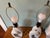 Ceramic Pair Mid-Century Modern Art-Deco Style Lamps For Sale - Image 7 of 8