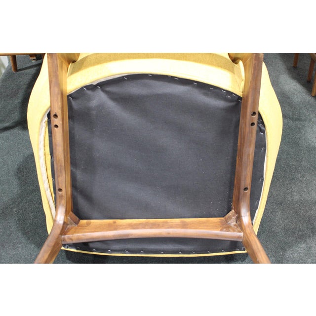 Pair of Mid Century Walnut Wing High Back Chair Model 2231-C Attributed to Adrian Pearsall for Craft Associates For Sale - Image 11 of 11