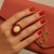 Late 20th Century Bochic “Capri” Vintage Ruby & Fire Opal Cluster Ring Set In 18K Gold & Silver For Sale - Image 5 of 12