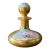 Antique Circa 1900 P H Leonard Vienna Austria Hand Painted Rose Perfume Bottle Gold Gilt For Sale