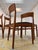 Chairs in Teak and Leather by Henning Kjærnulf for Korup Stolefabrik, Set of 4 For Sale - Image 3 of 11