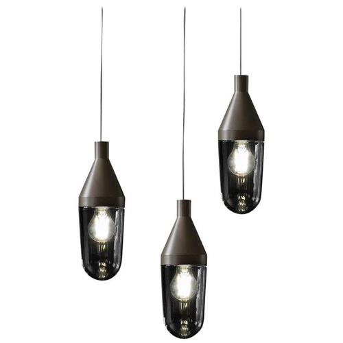 Beige Suspension Lamps by Christophe Pillet for Oluce, Set of 3 For Sale - Image 8 of 9