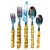 1990s Bamboo and Polished Stainless Steel Flatware - 20 Piece Set - Four 5 Place Settings For Sale - Image 4 of 12