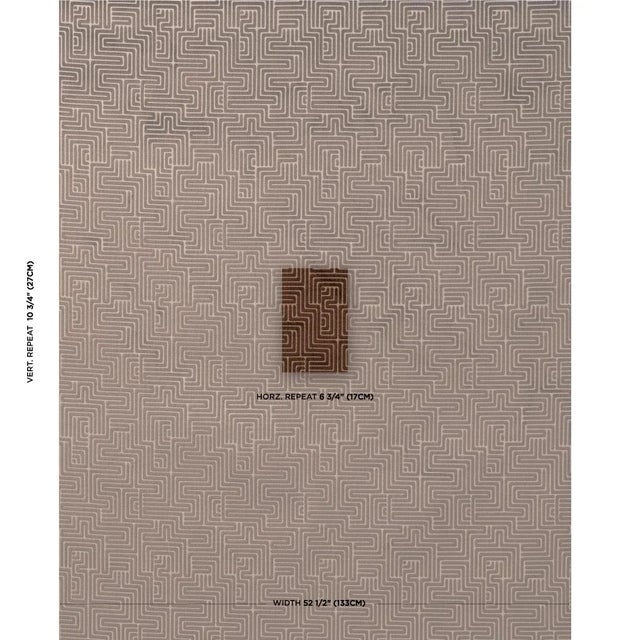 This unique, labyrinthine pattern was inspired by Portuguese tilework. Its winding, linear motif has a striking, large...