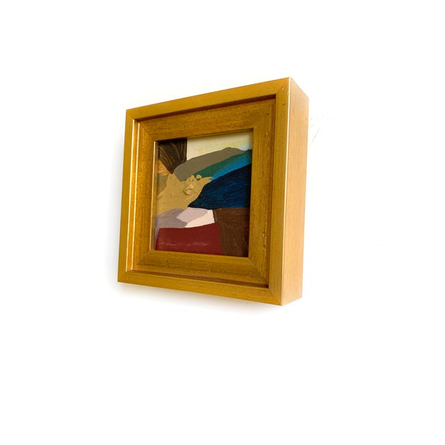 Abstract "Rolling Hills" 2026 Framed Mini Painting by Jessalin Beutler For Sale - Image 3 of 3