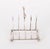 Metal Antique 20th Century Sterling Silver Letter Toast Rack with Crossed Golf Clubs, 1890s For Sale - Image 7 of 12