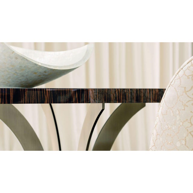Not Yet Made - Made To Order Arcadia Contemporary Macassar Ebony Dining Table For Sale - Image 5 of 5