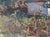 1950s Vintage Ukrainian Impressionist Oil Painting, Rural Landscape, 1956 23-31 For Sale - Image 5 of 6