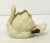 Delphin Massier Small Early 20th Century French Majolica White Swan by Delphin Massier For Sale - Image 4 of 9