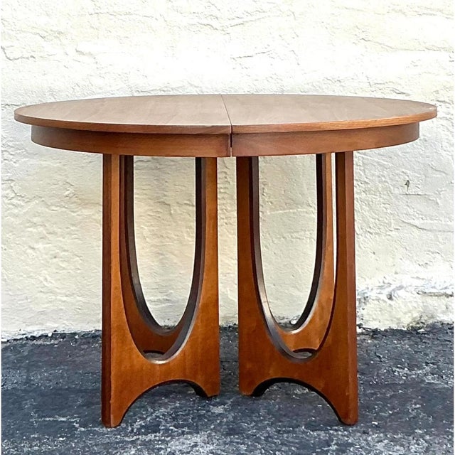 Vintage Wood Extendable Dining Table by Broyhill Brasilia For Sale - Image 12 of 12