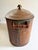 American Antique Primitive Copper Wash Tub Boiler W/ Lid & Wood Handles – 23" For Sale - Image 3 of 12