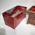 Metal Pair Vintage Greek / Roman Neoclassical Red Painted Tole and Bronze Jardinieres For Sale - Image 7 of 12