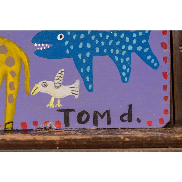 Palm Reader Tom Duimstra Outsider Art Painting For Sale - Image 4 of 6
