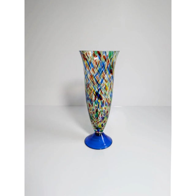 1980s Murano Confetti Splash Glass Sprinkle Vase, 1980s For Sale - Image 5 of 5