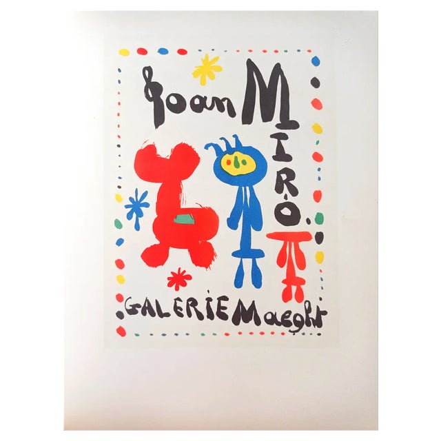 Joan Miro, Expo Maeght Poster, 1959, Lithograph For Sale