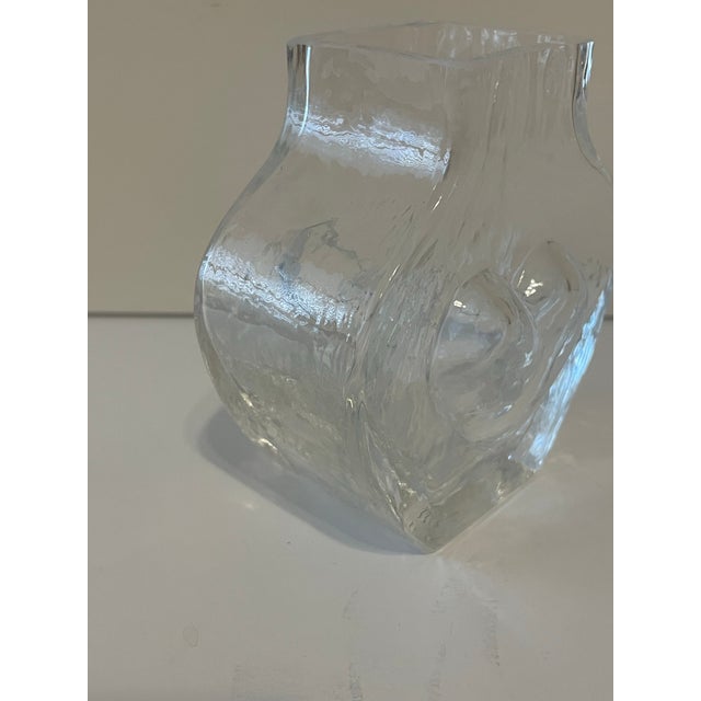 Traditional Vintage Sea of Sweden Glasbruk Orrefors Vase by Rune Strand For Sale - Image 3 of 10