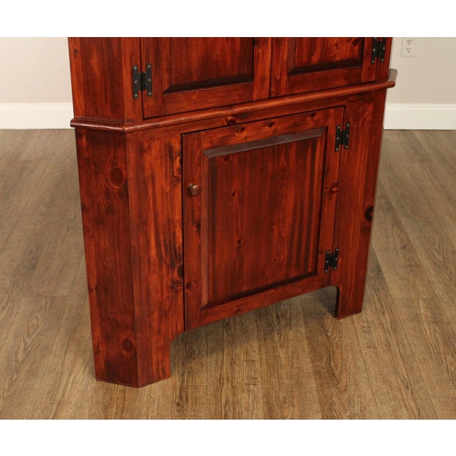 Custom Quality Pine Corner Cupboard For Sale - Image 10 of 12