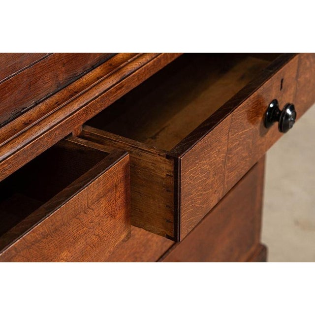 Large 19th Century English Georgian Oak Housekeepers Cupboard, 1820 For Sale - Image 18 of 18