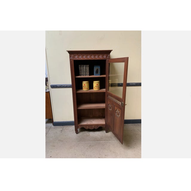 1940s Antique - Sideboard, Tall Cabinet, Display Case, 1945 For Sale - Image 5 of 10