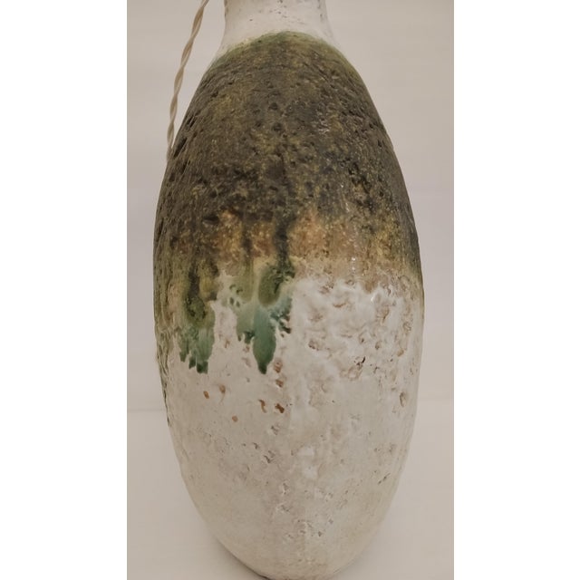 Large Glazed Ceramic Lamp Base by Marcello Fantoni, Italy, 1960s For Sale - Image 10 of 17