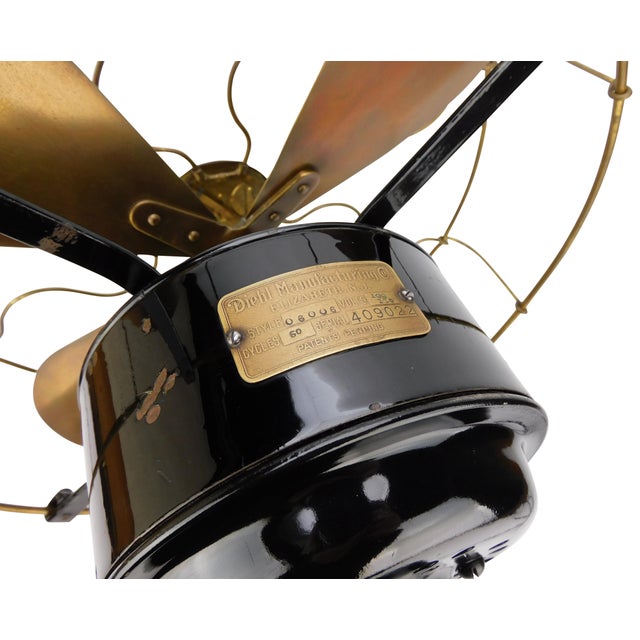 1915 Original Diehl Transitional Desk Fan For Sale - Image 9 of 11