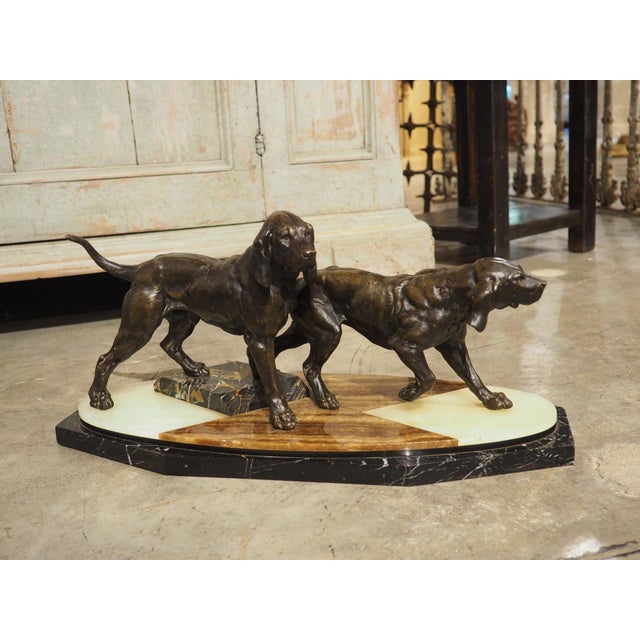 More information coming soon… A must-have for any dog (or animal) lover, this French sculpture depicts a pair of hunting...